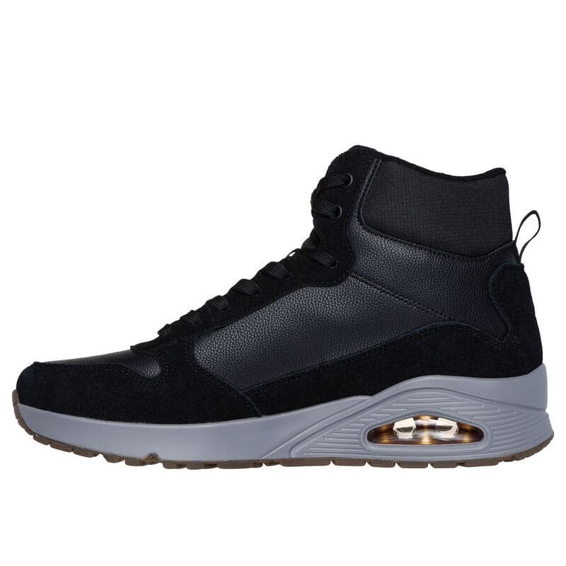 Pánske členkové zimné topánky SKECHERS Uno Mid Sneaker black 2