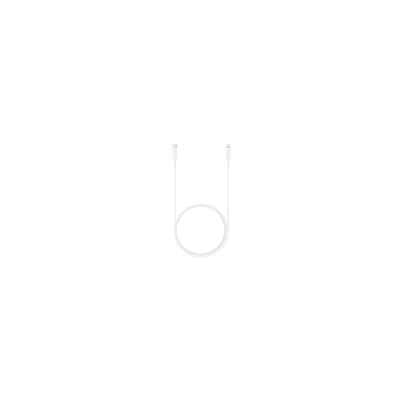 Samsung dátový kábel EP-DX310JWE, USB-C/USB-C, 3A, 1, 8 m, biela (bulk) 1