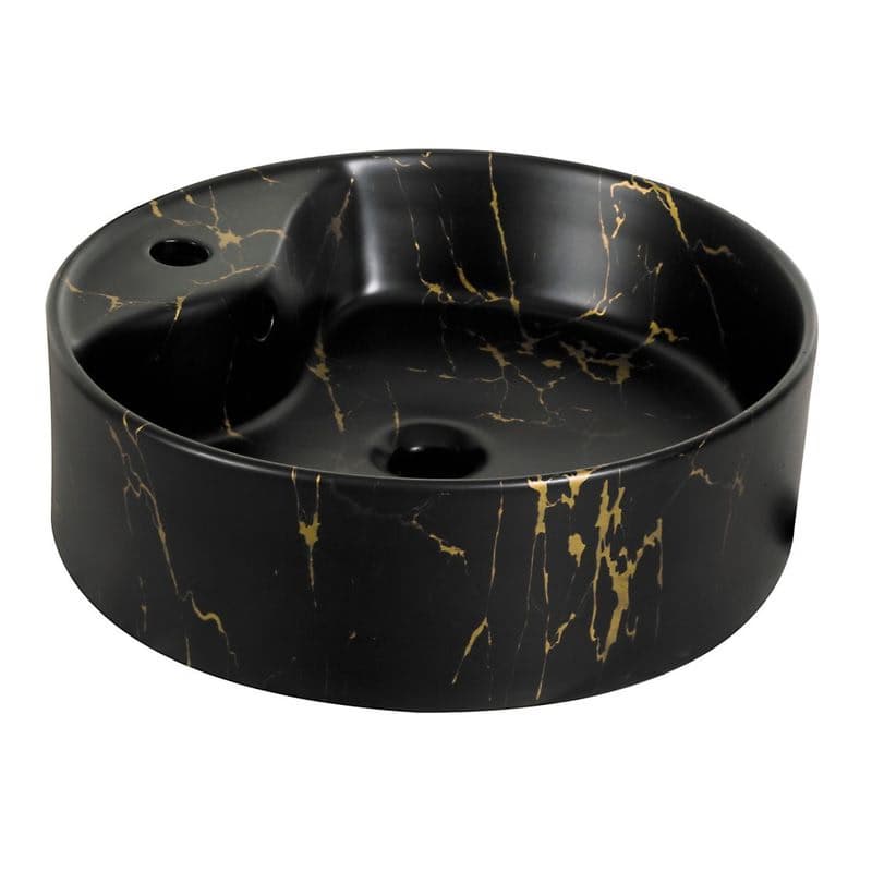 KERRA - Umývadlo na dosku KR-138 MARBLE BL/G 5907548118431 1