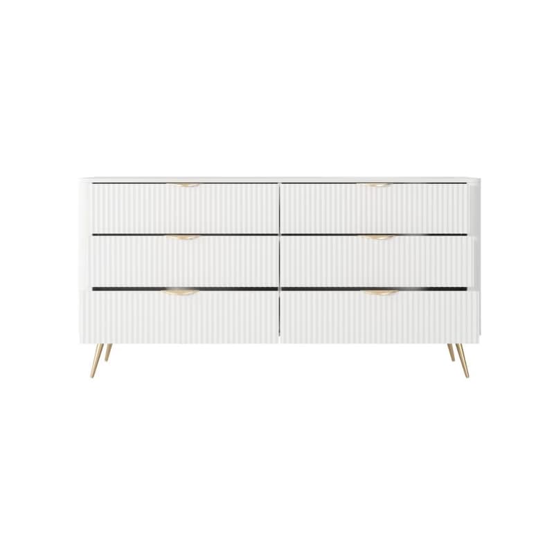 ArtLas Komoda LINA 163 6S | biela 4