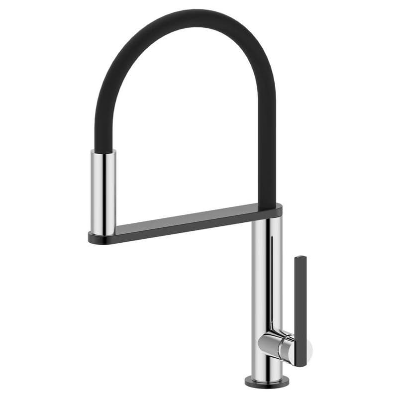 SAPHO SAPHO - NIMOA stojanková drezová batéria so sprškou, chróm / gun metal MA640GM 1