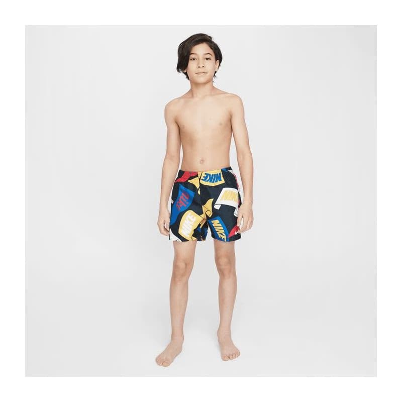 Chlapčenské plavky NIKE SWIM TOSSED FLAGS 4 inch BLACK-BLACK 3