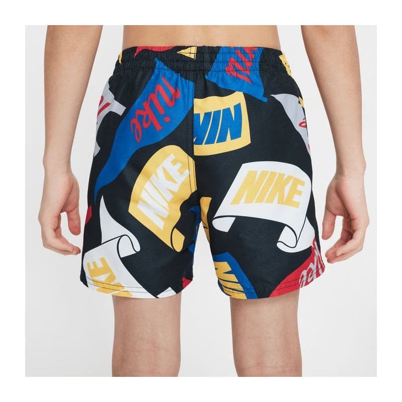 Chlapčenské plavky NIKE SWIM TOSSED FLAGS 4 inch BLACK-BLACK 5