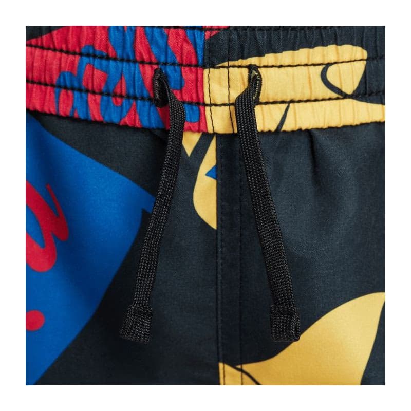 Chlapčenské plavky NIKE SWIM TOSSED FLAGS 4 inch BLACK-BLACK 6