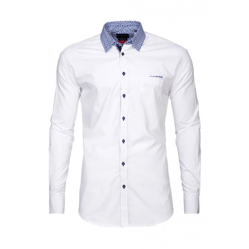 Luxusná biela košeľa v SLIM FIT strihu DI SELENTINO - Rio de JaneiroSLIM