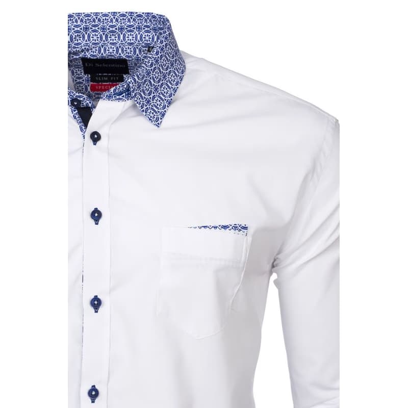 Luxusná biela košeľa v SLIM FIT strihu DI SELENTINO - Rio de JaneiroSLIM 2