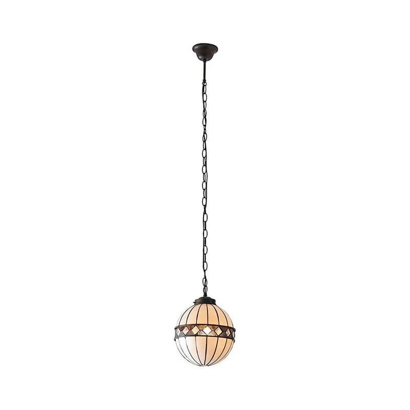 Endon 67044 - Závesný luster na reťazi Tiffany FARGO 1xE14/40W/230V priemer 25,5 cm 67044