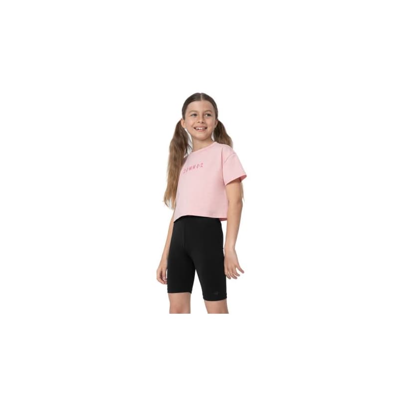 Dievčenské tričko s krátkym rukávom 4F JUNIOR TSHIRT F393-56S-LIGHT PINK