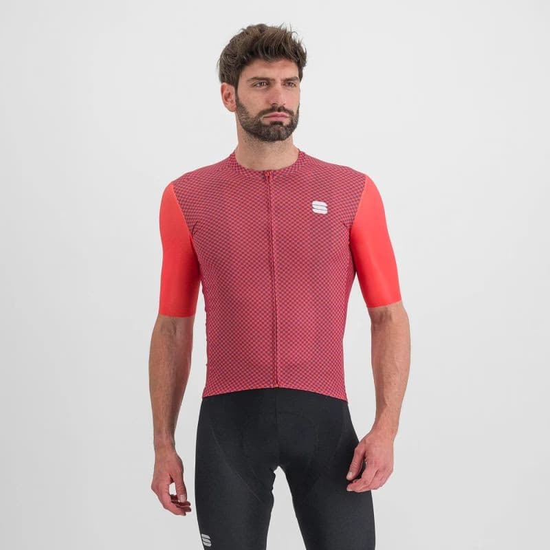 Pánsky cyklistický dres s krátkym rukávom SPORTFUL Checkmate jersey, pompelmo mulled grape 2