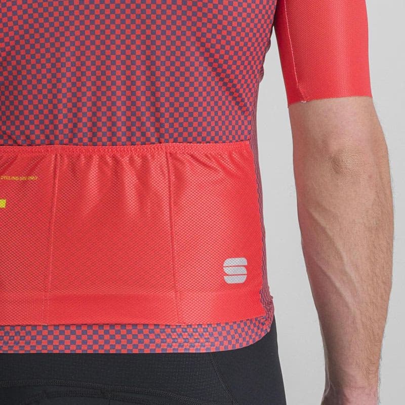 Pánsky cyklistický dres s krátkym rukávom SPORTFUL Checkmate jersey, pompelmo mulled grape 6