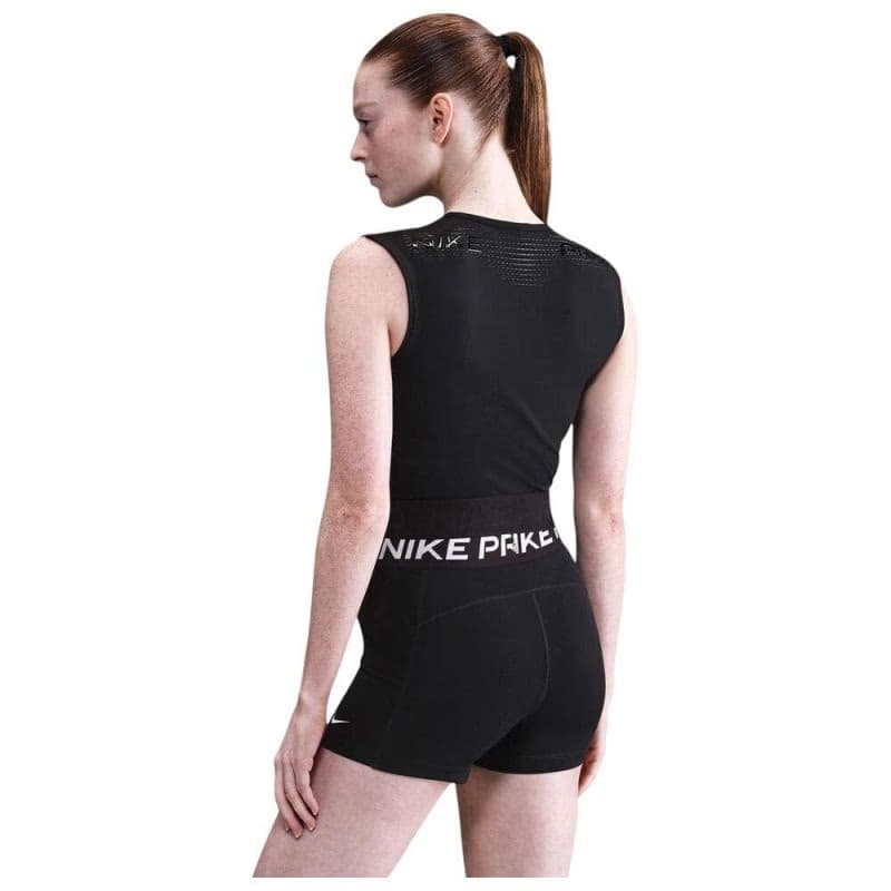 Dámske tréningové tričko bez rukávov NIKE PRO W NP TANK GG GRX BLACK WHITE 4