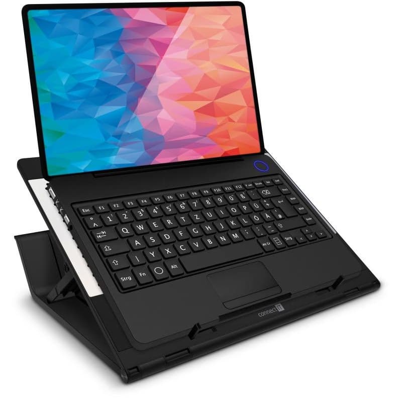 CONNECT IT FrostBlast chladiaca podložka pod notebook s modrým podsvietením, ČIERNA 5