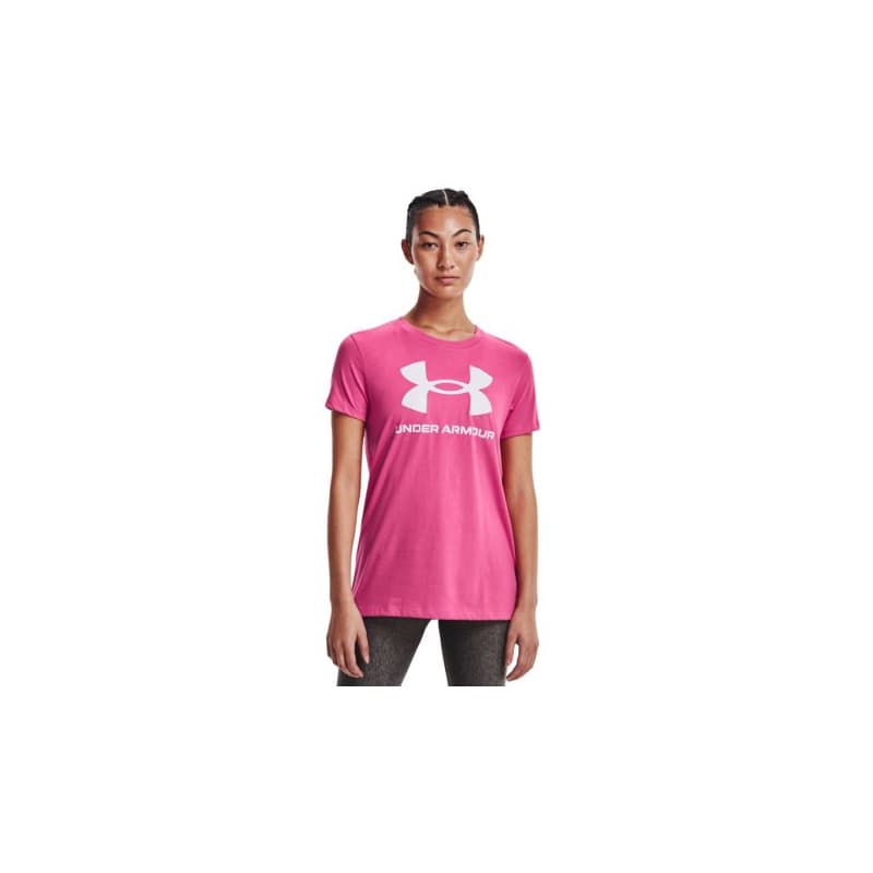 Dámske tričko s krátkym rukávom UNDER ARMOUR Live Sportstyle Graphic SSC-PNK 1