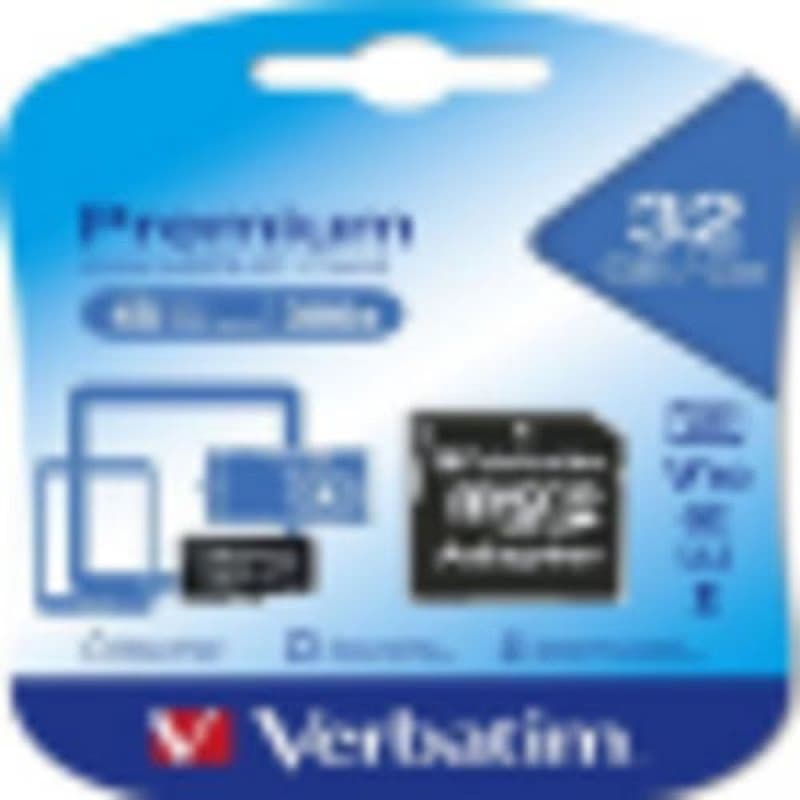 VERBATIM MicroSDHC karta 32GB Premium, U1 + SD adaptér 4