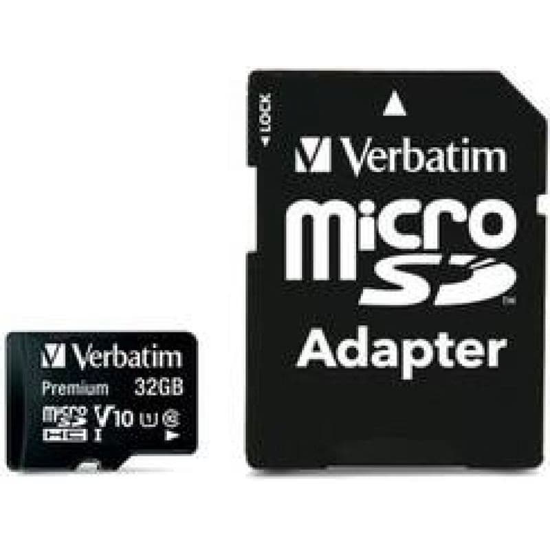 VERBATIM MicroSDHC karta 32GB Premium, U1 + SD adaptér 6