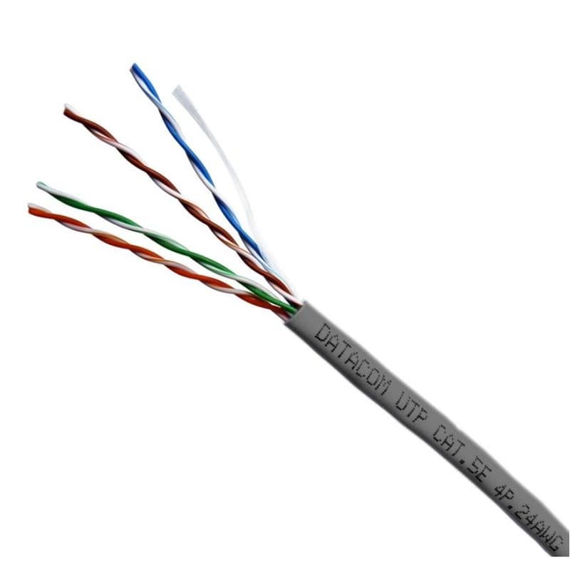 DATACOM UTP flex, Cat5e PVC, sivý, 100m, lanko 1