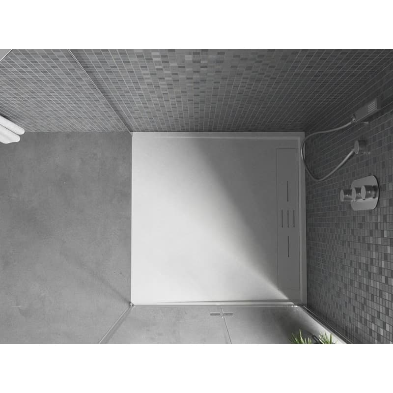 MEXEN - Amon štvorcová sprchová vanička SMC 100 x 100, biela 4F101010 4