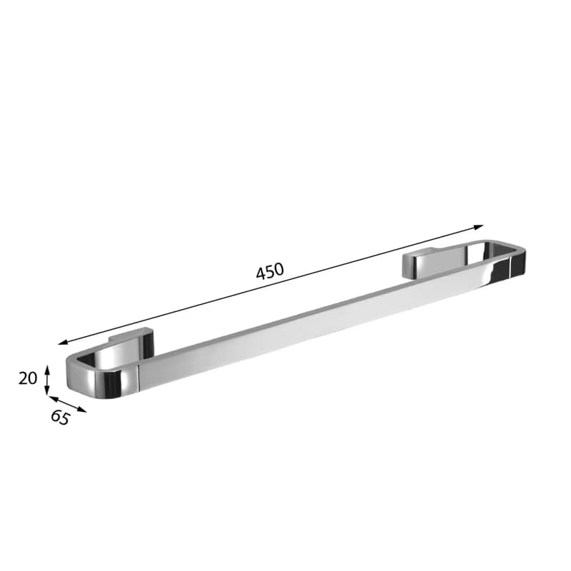 Gedy - SAMOA držiak uterákov 450, chróm A8214513 2