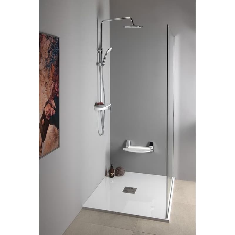 AQUALINE - MARCO sprchový stĺp s pákovou batériou, biela SL100 2