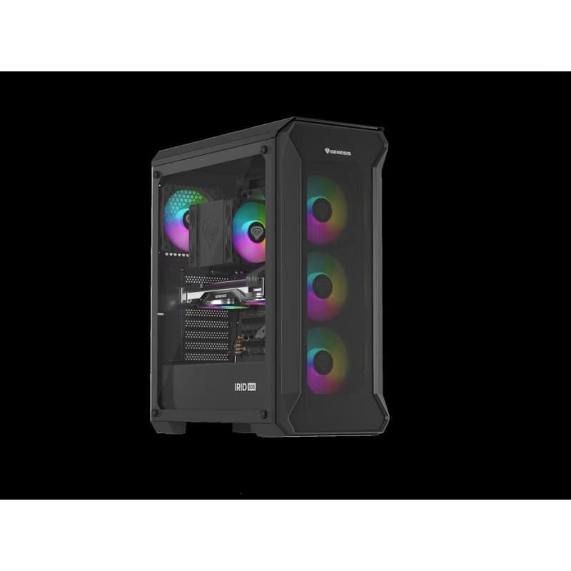 Počítačová skriňa Genesis IRID 505 ARGB V2/Midi Tower/Transpar./Čierna 2