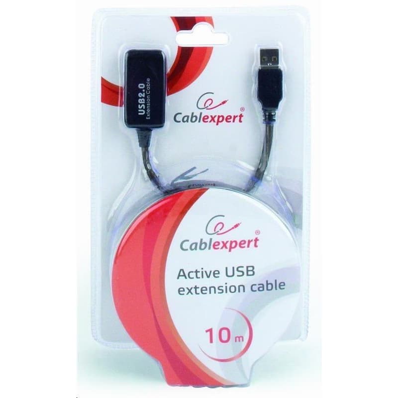 GEMBIRD USB 2.0 aktívna predlžka, 10m, čierna 3