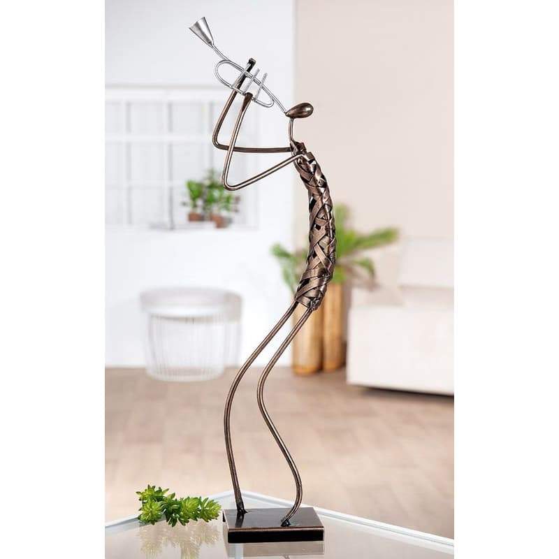 Socha hudobníka hrajúceho na trúbku, 54 cm 1