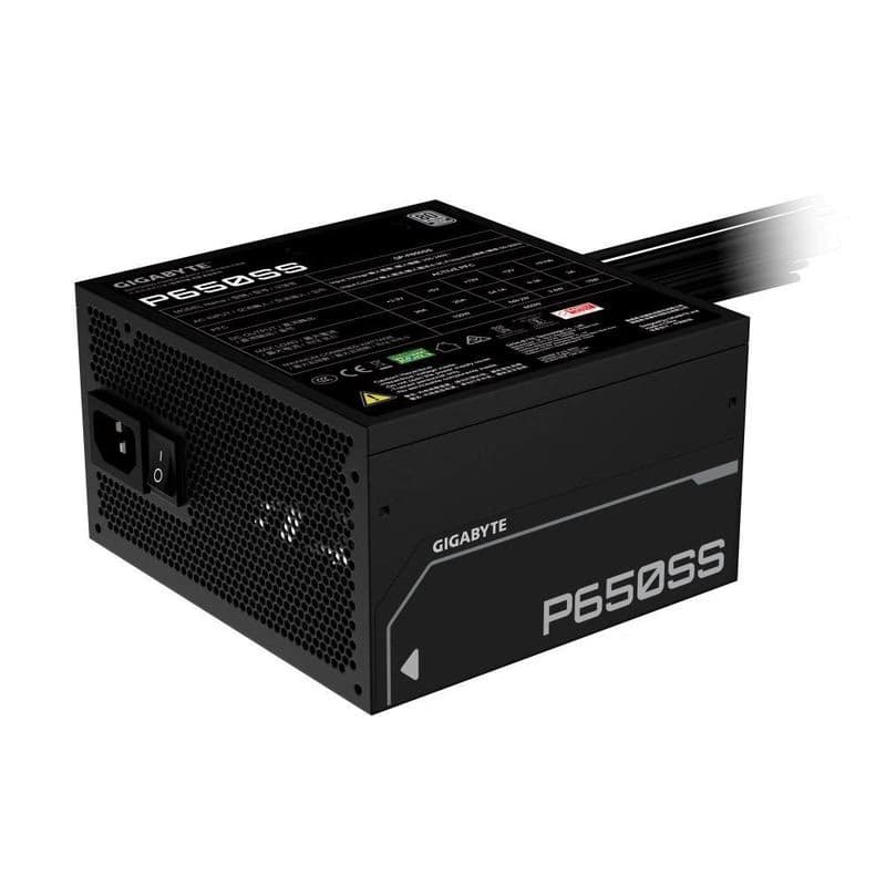 GIGABYTE zdroj P650SS, 650W, 80+ Silver, 120mm, ATX 3.0, čierna 5