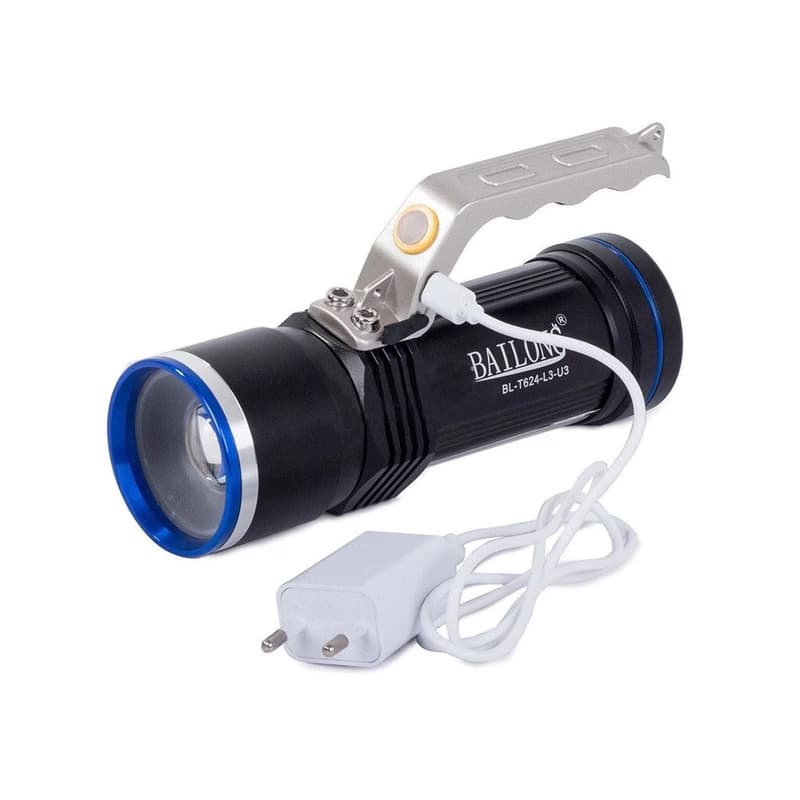 USB Svietidlo Bailong BL-T624 LED typu ZOOM CREE XM-L T6 2