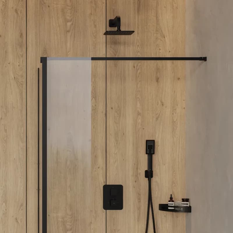 OMNIRES - SLIMLINE dažďová sprcha, 20 x 20 cm čierna mat /BLM/ WG220/OBL 3