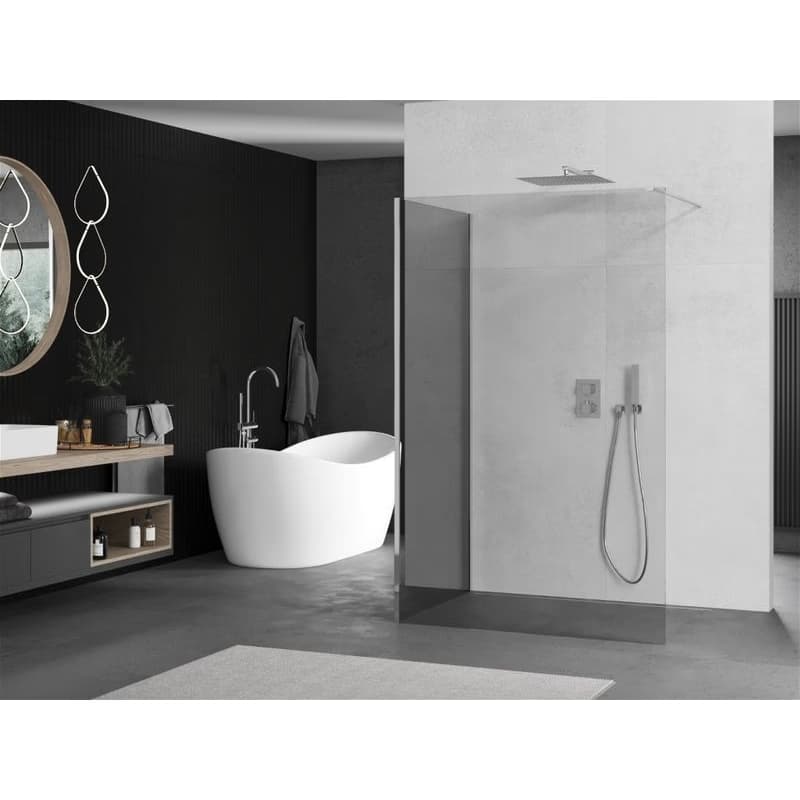 MEXEN/S - Kioto Sprchová zástena WALK-IN 100 x 80, transparent, chróm 800-100-212-01-00-080 2