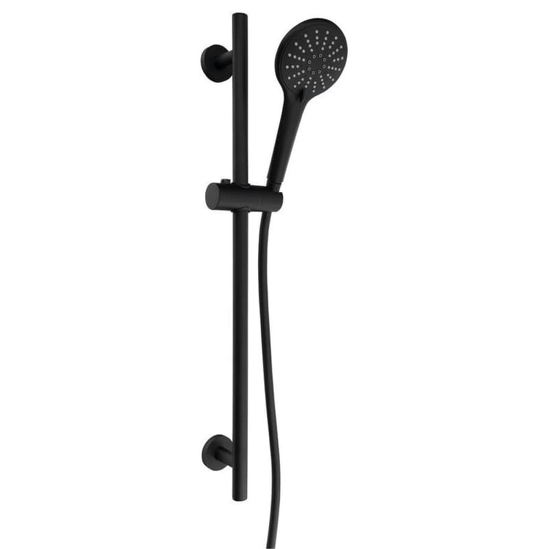 SAPHO - Sprchová súprava, posuvný držiak 700, čierny mat SC515