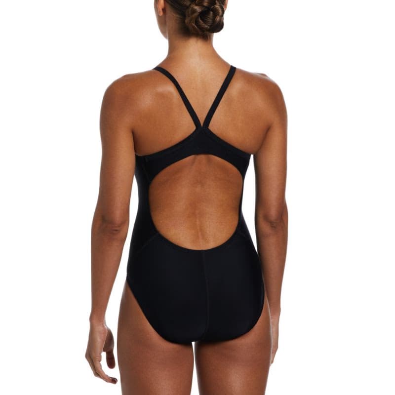 Dámske plavecké jednodielne plavky NIKE SWIM SOLID BLACK-BLACK 2