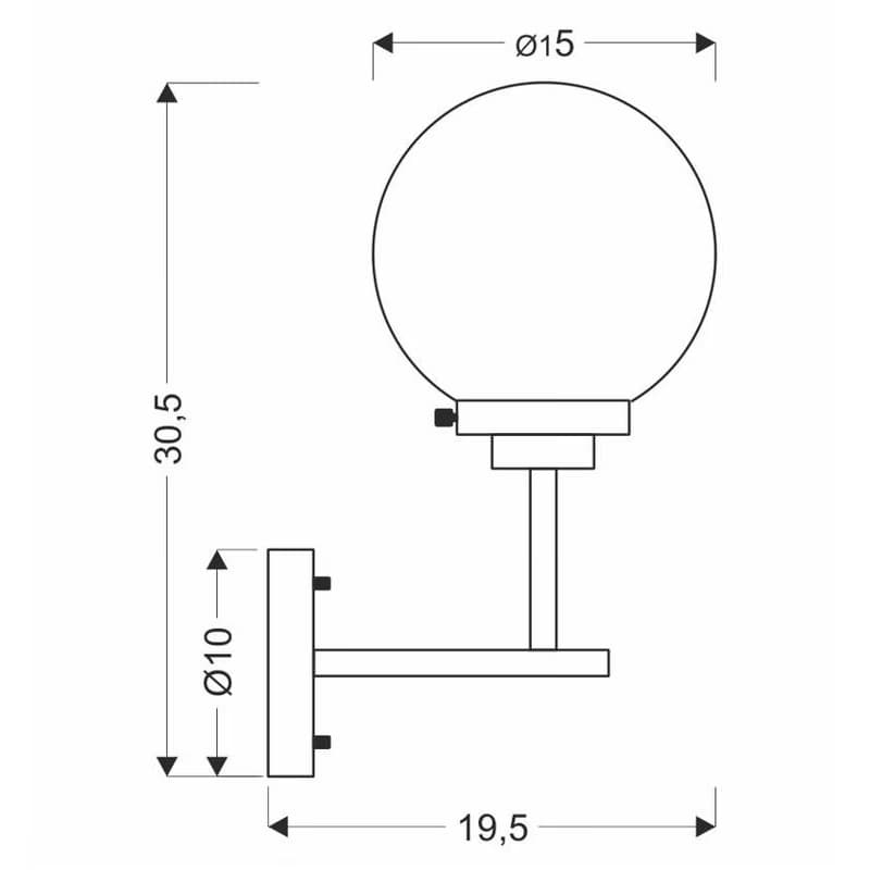 Nástenná lampa LENS Candellux 5