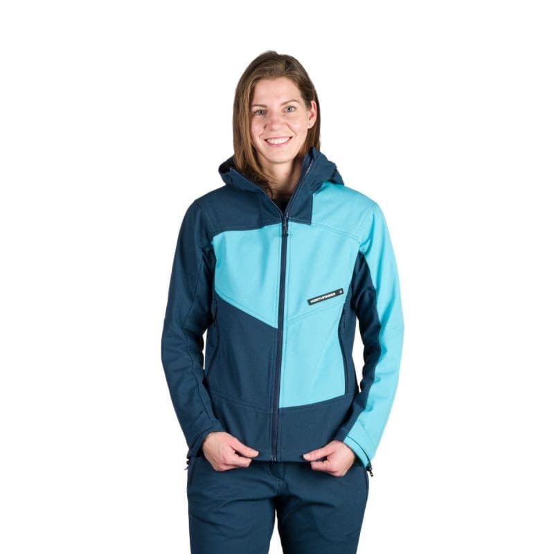 Dámska turistická softshellová bunda NORTHFINDER CHANDRA-387blueblue 2