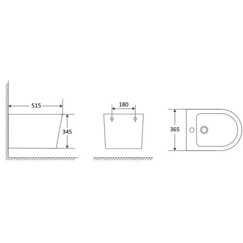 HOPA - Závesný bidet OVALE BASSO OLKLT053F 4