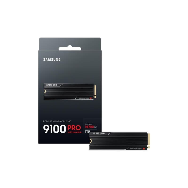 Samsung 9100 PRO/1TB/SSD/M.2 NVMe/Čierna/Heatsink/5R 3