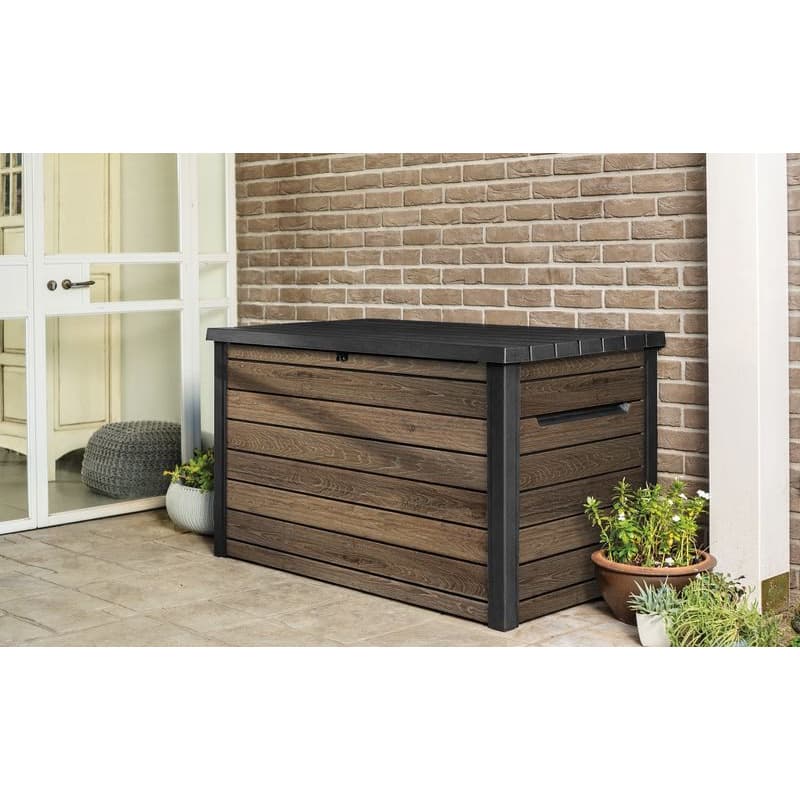 KETER Záhradný úložný box DECO DASHBOARD STORAGE 870L | orech 3