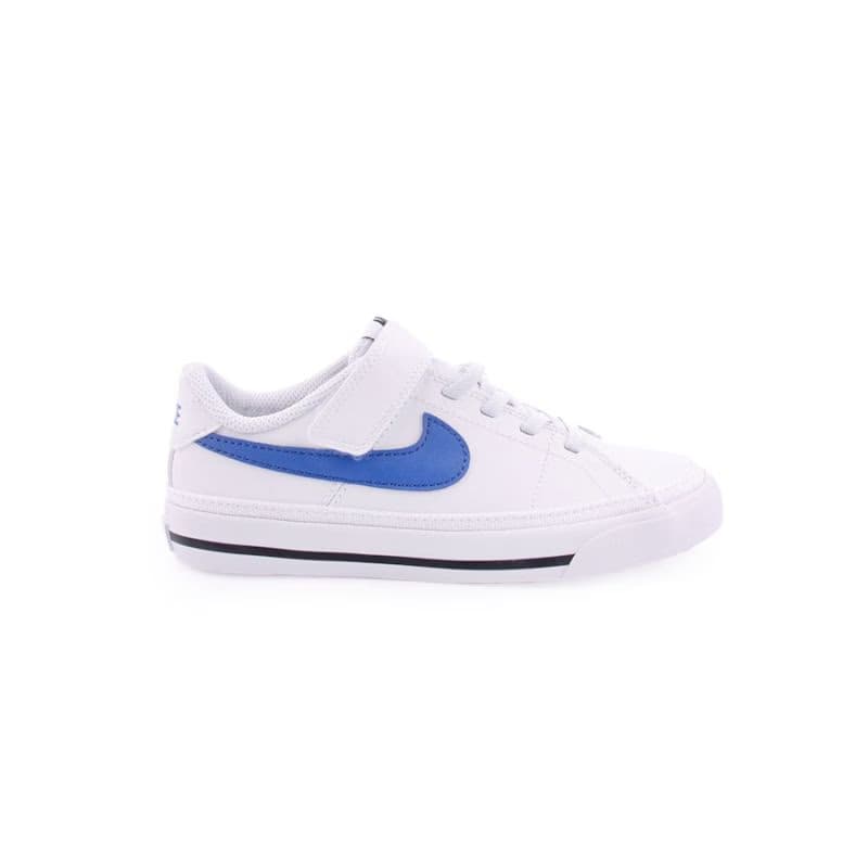 Chlapčenská vychádzková obuv NIKE Court Legacy white black game royal 2