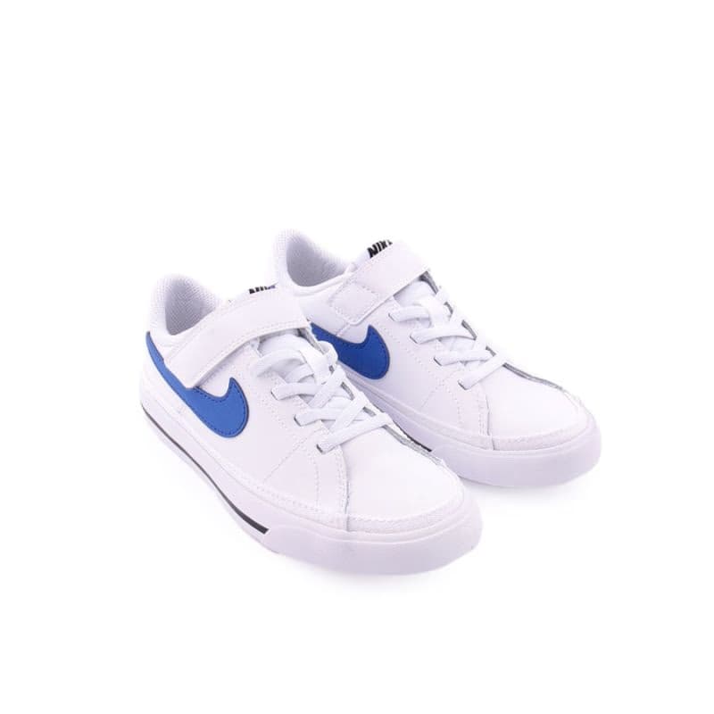 Chlapčenská vychádzková obuv NIKE Court Legacy white black game royal 4