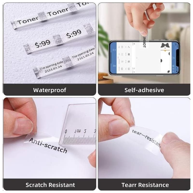 Niimbot štítky EP 14x30mm 210ks Transparent pre D11 a D110 6