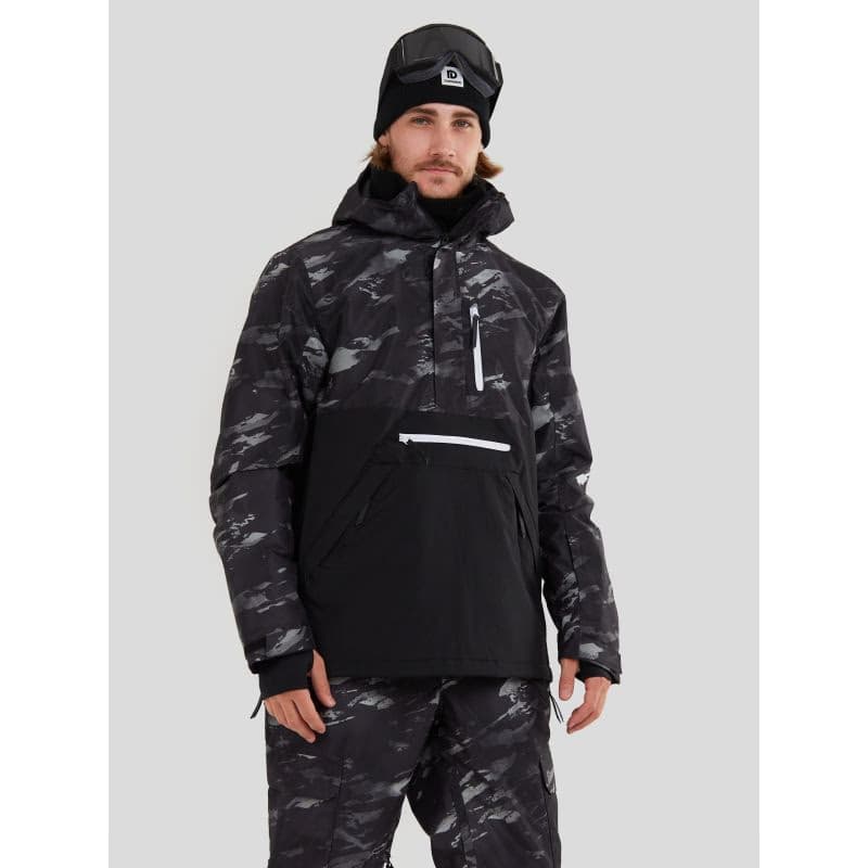 Pánska lyžiarska bunda FUNDANGO Tilbury Logo Anorak-893-black camouflage 2
