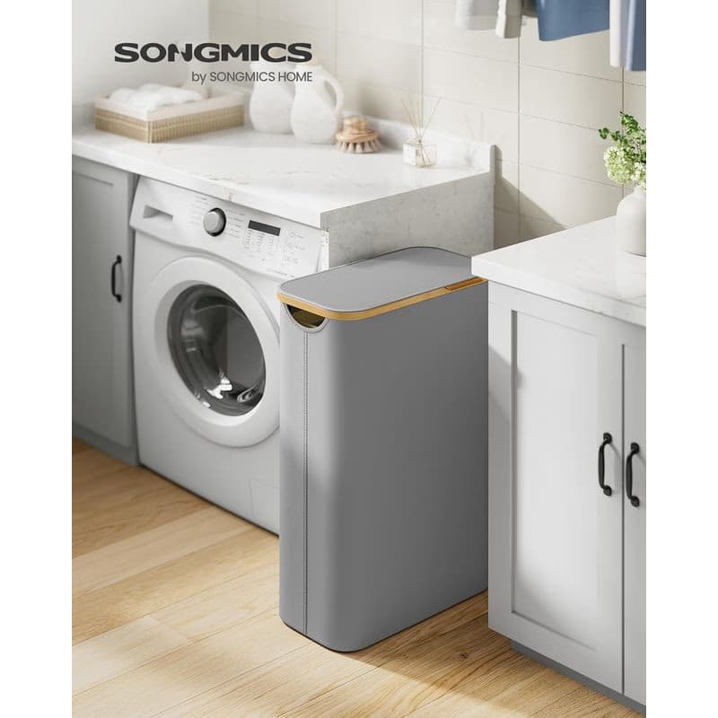 SONGMICS Látkový kôš na bielizeň, 65 l, sivá 2