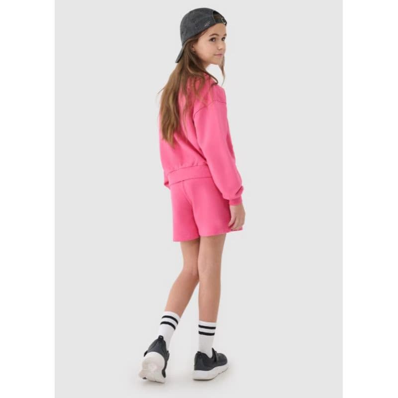 Dievčenské teplákové kraťasy 4F JUNIOR SHORTS CAS F470-54S-PINK 4