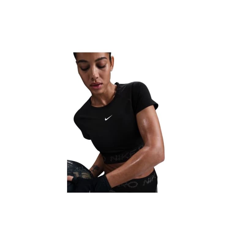 Dámske tréningové tričko s krátkym rukávom NIKE PRO W NP DF SS CROP TOP TT GX