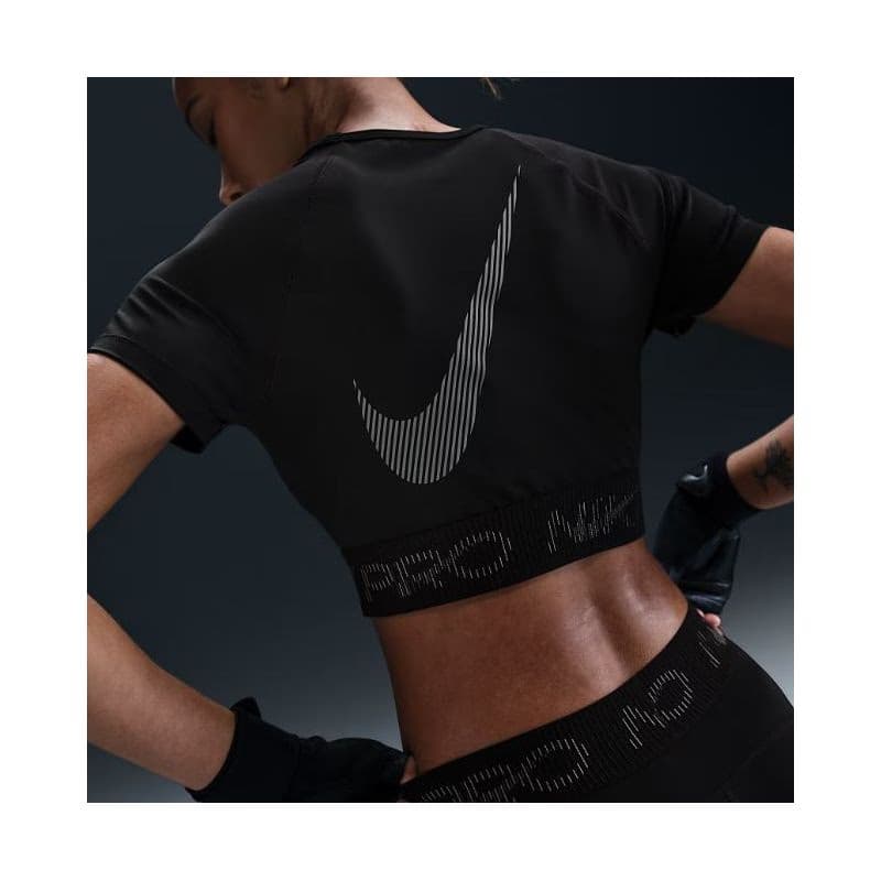 Dámske tréningové tričko s krátkym rukávom NIKE PRO W NP DF SS CROP TOP TT GX 2