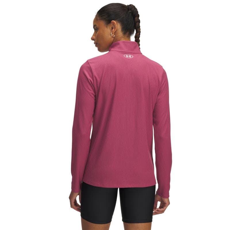 Dámska tréningová mikina s 1 2 zipsom UNDER ARMOUR Tech Rib 1 2 Zip-RED 2