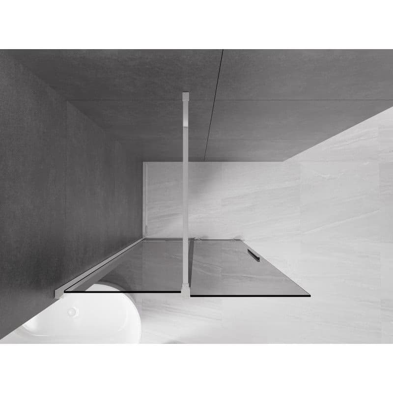 MEXEN/S - Velar Sprchová zástena posuvná Walk-in 80 x 200, grafit 8 mm, chróm 871-080-000-43-01 3