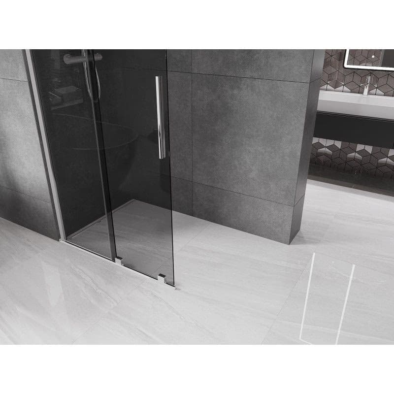 MEXEN/S - Velar Sprchová zástena posuvná Walk-in 80 x 200, grafit 8 mm, chróm 871-080-000-43-01 5