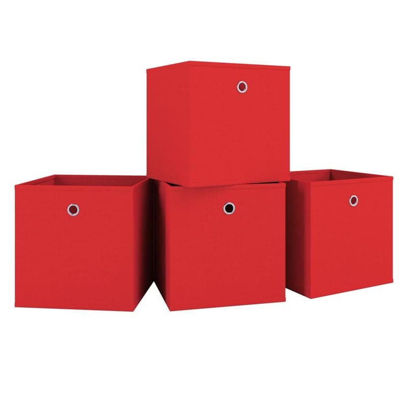 VCM sada 6 skladacích boxov "Boxas" - bez veka Ružová