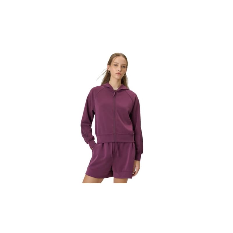 Dámska mikina so zipsom 4F SWEATSHIRT F2178-60S-BURGUNDY 1